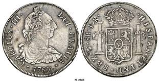 ejemplo de anverso de moneda tipo de Carlos y Juana