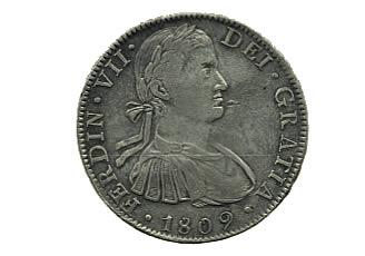 ejemplo2 de moneda de la época de Independencia